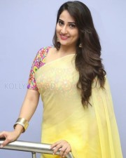 Actress Manjusha Yellow Saree Photos