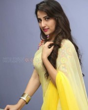 Actress Manjusha Yellow Saree Photos