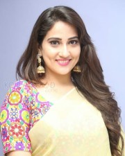 Actress Manjusha Yellow Saree Photos