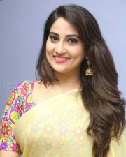 Actress Manjusha Yellow Saree Photos