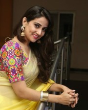 Actress Manjusha Yellow Saree Photos