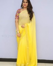 Actress Manjusha Yellow Saree Photos