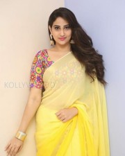 Actress Manjusha Yellow Saree Photos
