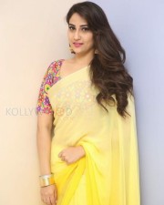 Actress Manjusha Yellow Saree Photos