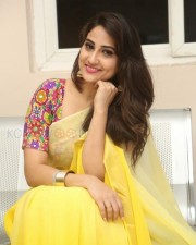 Actress Manjusha Yellow Saree Photos
