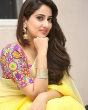 Actress Manjusha Yellow Saree Photos