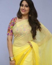 Actress Manjusha Yellow Saree Photos