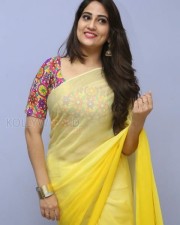 Actress Manjusha Yellow Saree Photos