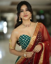 Actress Nabha Natesh at Swayambu Teaser Launch Pictures 01