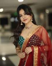 Actress Nabha Natesh at Swayambu Teaser Launch Pictures 04