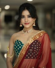 Actress Nabha Natesh at Swayambu Teaser Launch Pictures 15