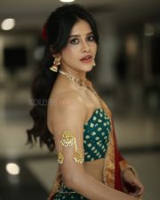 Actress Nabha Natesh at Swayambu Teaser Launch Pictures 17