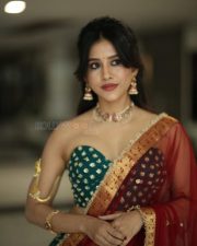 Actress Nabha Natesh at Swayambu Teaser Launch Pictures 18