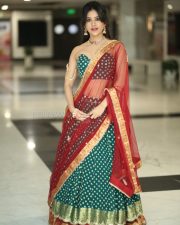 Actress Nabha Natesh at Swayambu Teaser Launch Pictures 42