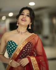 Actress Nabha Natesh at Swayambu Teaser Launch Pictures 49