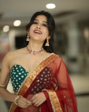 Actress Nabha Natesh at Swayambu Teaser Launch Pictures 49