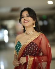 Actress Nabha Natesh at Swayambu Teaser Launch Pictures 50