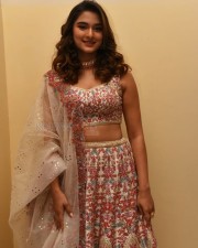 Actress Saiee Manjrekar at Ghani Movie Trailer Launch Photos 10