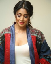 Actress Shriya Saran At Raja Vaaru Rani Gaaru Movie Poster Launch Press Meet Photos