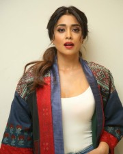 Actress Shriya Saran At Raja Vaaru Rani Gaaru Movie Poster Launch Press Meet Photos
