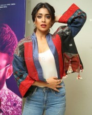 Actress Shriya Saran At Raja Vaaru Rani Gaaru Movie Poster Launch Press Meet Photos