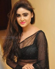 Actress Sony Charishta Hot And Sexy Black Saree Photos