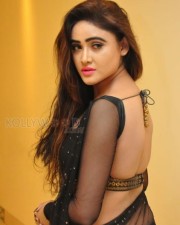 Actress Sony Charishta Hot And Sexy Black Saree Photos