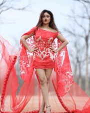 Actress Sony Charishta Red Dress Photoshoot Pictures