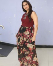 Anchor Manjusha At Malli Malli Chusa Trailer Launch Photos