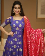Anchor Manjusha At Sye Raa Movie Press Meet Photos