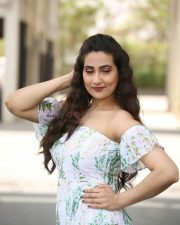 Anchor Manjusha at Wild Dog Movie Success Meet in Hyderabad Photos