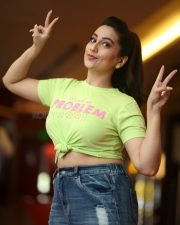 Anchor Manjusha wearing Yellow T Shirt Photos 03 Anchor Manjusha wearing Yellow T Shirt Photos 03