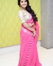 Anupama Parameshwaran Pink Saree Photos
