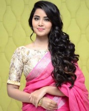 Anupama Parameshwaran Pink Saree Photos