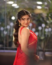 Beaming Actress Rashi Singh in a Red Kanjivaram Saree with Gold Border Photos 02