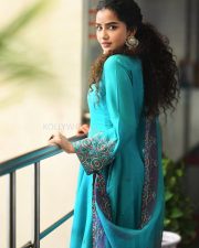 Beautiful Anupama Parameswaran in a Sky Blue Teal Kurta Photos 01