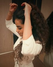 Beautiful Anupama Parameswaran in a White Dress Photoshoot Pictures 01