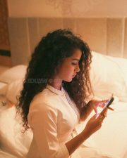 Beautiful Anupama Parameswaran in a White Dress Photoshoot Pictures 04