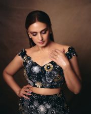 Beautiful Huma Qureshi in a Black Versailles Lehenga Set Pictures 05