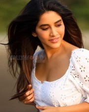 Beautiful Nabha Natesh White Dress Photoshoot Pictures