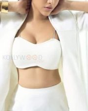 Beautiful Nabha Natesh in White Skirt Photos 01