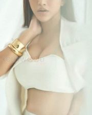 Beautiful Nabha Natesh in White Skirt Photos 03