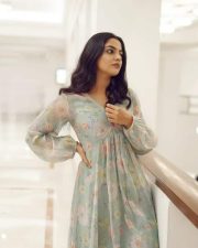 Beautiful Nikhila Vimal in a Sage Green Dress Pictures 02