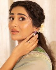 Beautiful Rashi Singh in a Light Green Sheer Printed Saree Photos 01