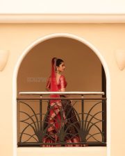 Beautiful Sexy Doll Nabha Natesh in a Traditional Lehenga and Blouse Photos 01