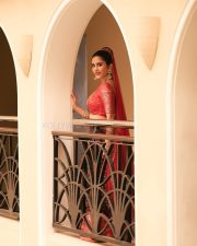 Beautiful Sexy Doll Nabha Natesh in a Traditional Lehenga and Blouse Photos 08