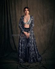Beautiful Surbhi Chandna in a Black Embroidered Printed Lehenga Set Photos 05