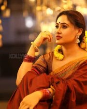 Beauty Queen Sony Charishta Latest Saree Stills