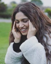 Bhumi Pednekar Lying on the Grass Photos 03