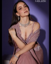 Breathtaking Elli Avrram Cleavage in a Traditional Lehenga Photoshoot Pictures 01